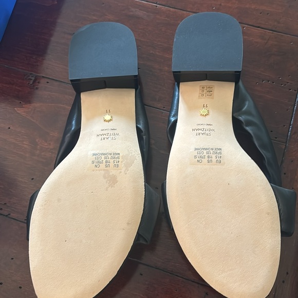 Stuart Weitzman black slide sandals - Picture 3 of 4